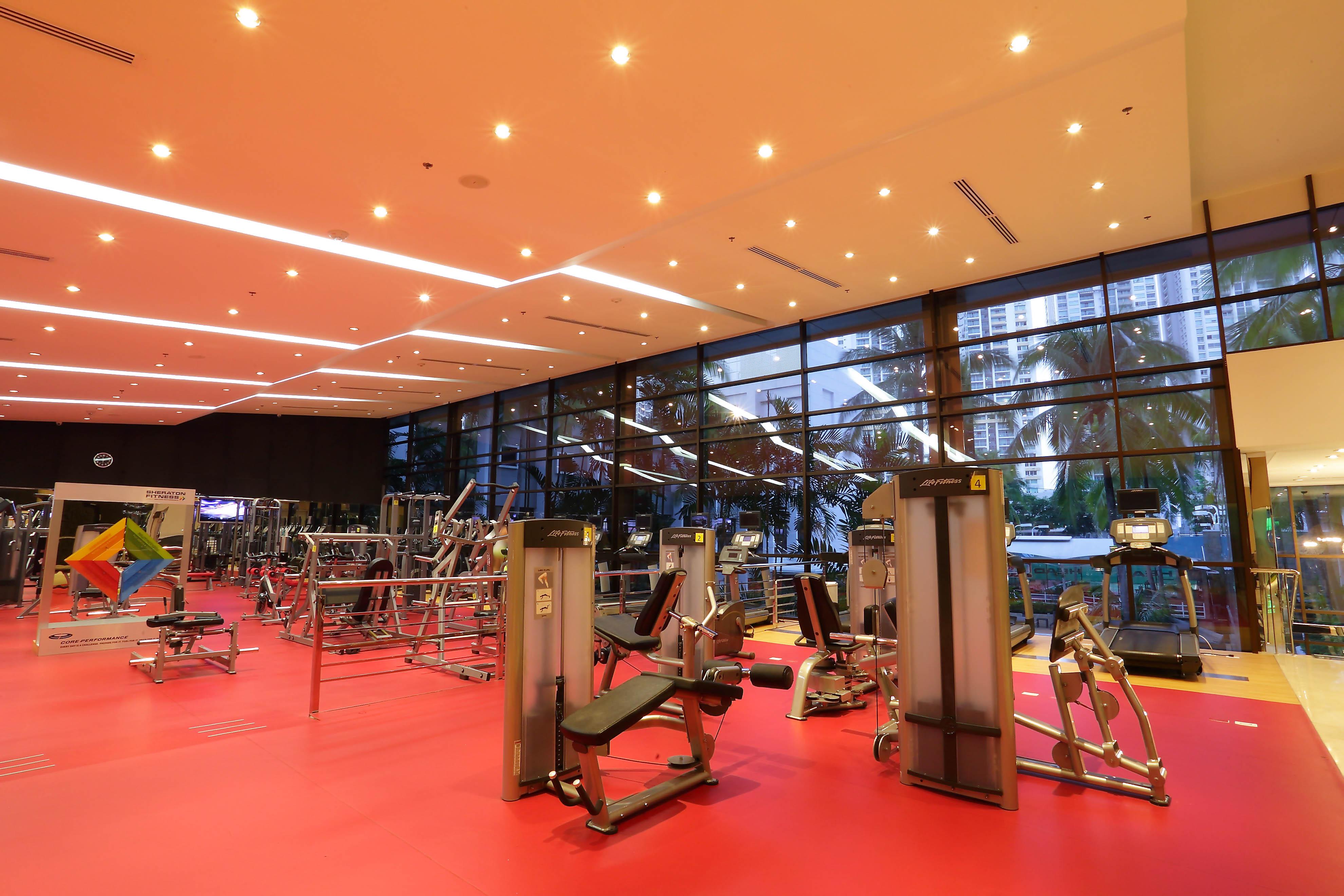 쉐라톤 그랜드 파나마 호텔 파나마시티 외부 사진 The gym at the hotel