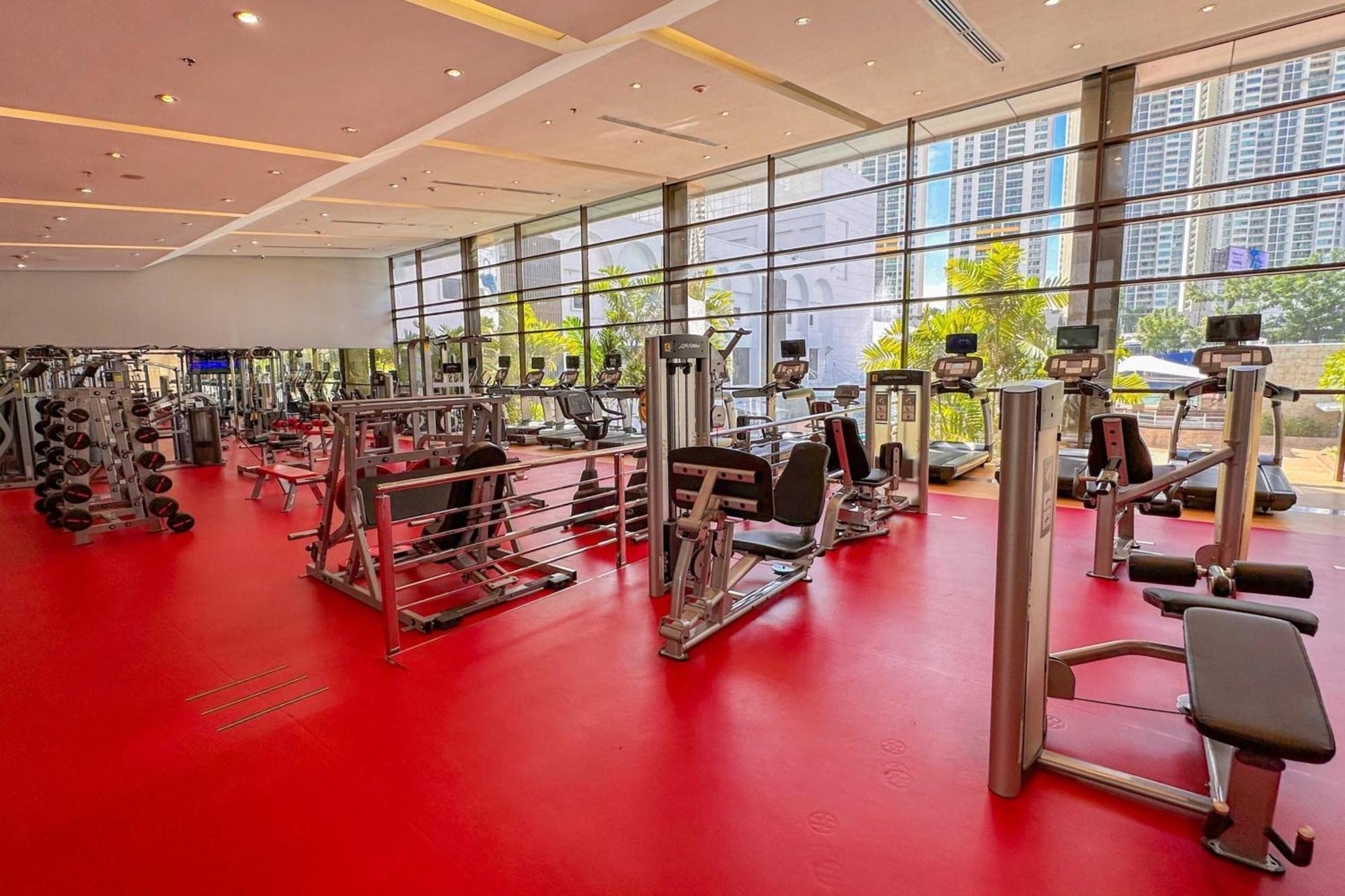 쉐라톤 그랜드 파나마 호텔 파나마시티 외부 사진 The gym at the hotel